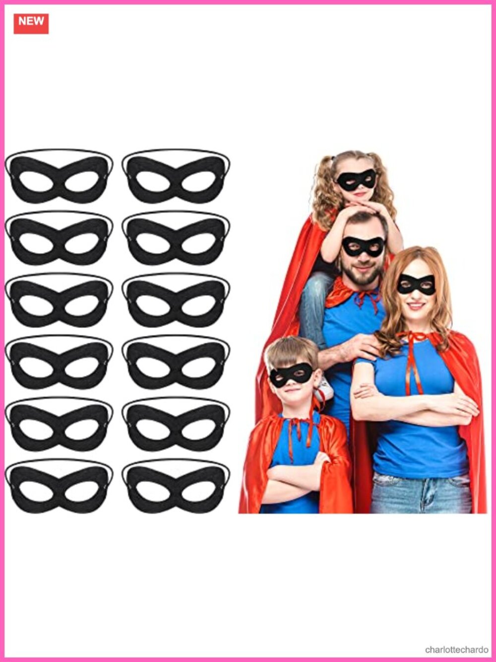 12 Pcs Felt Eye Mask Adjustable Masquerade Costume Party